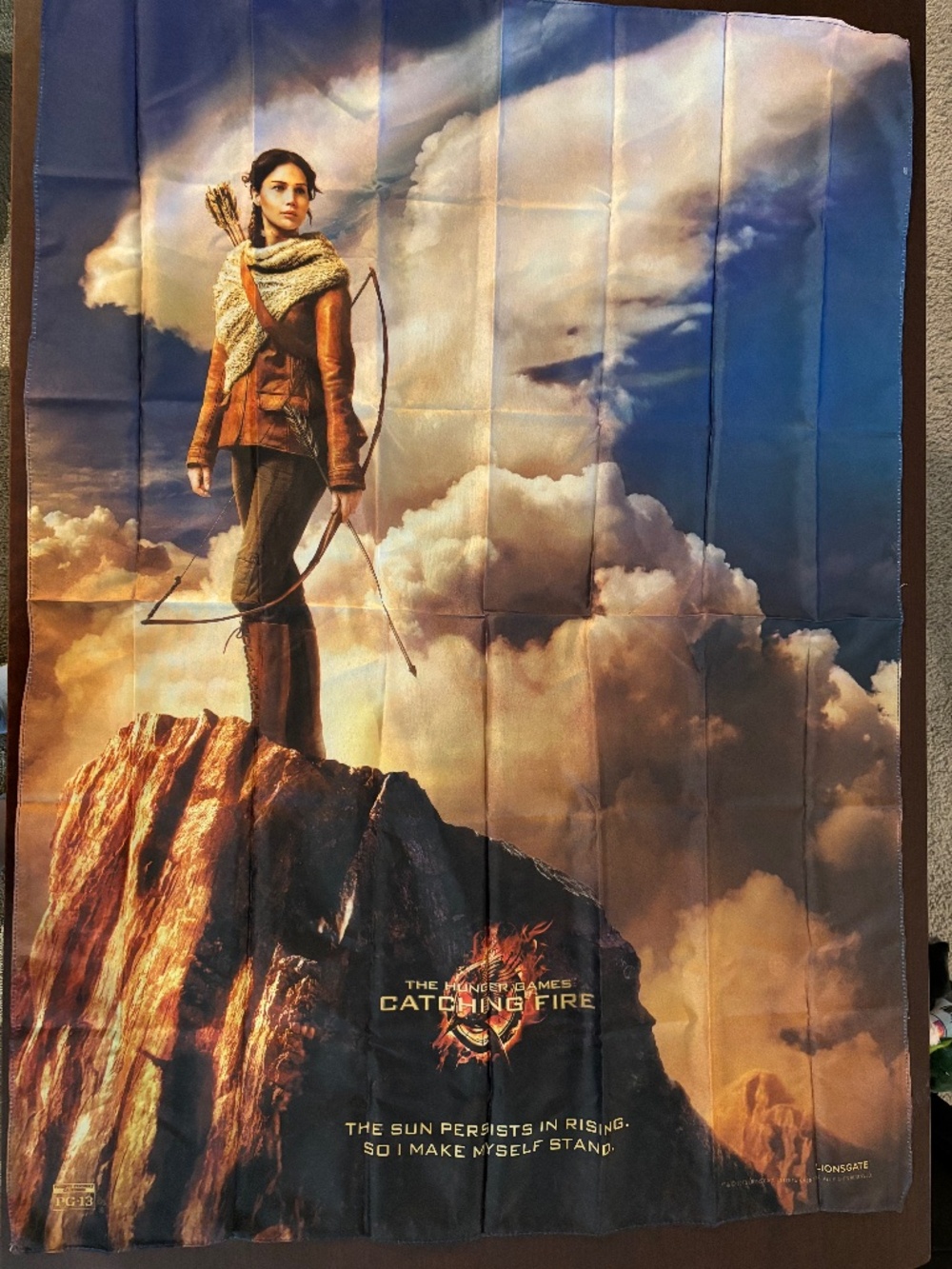 Hunger games, catching fire fabric movie poster